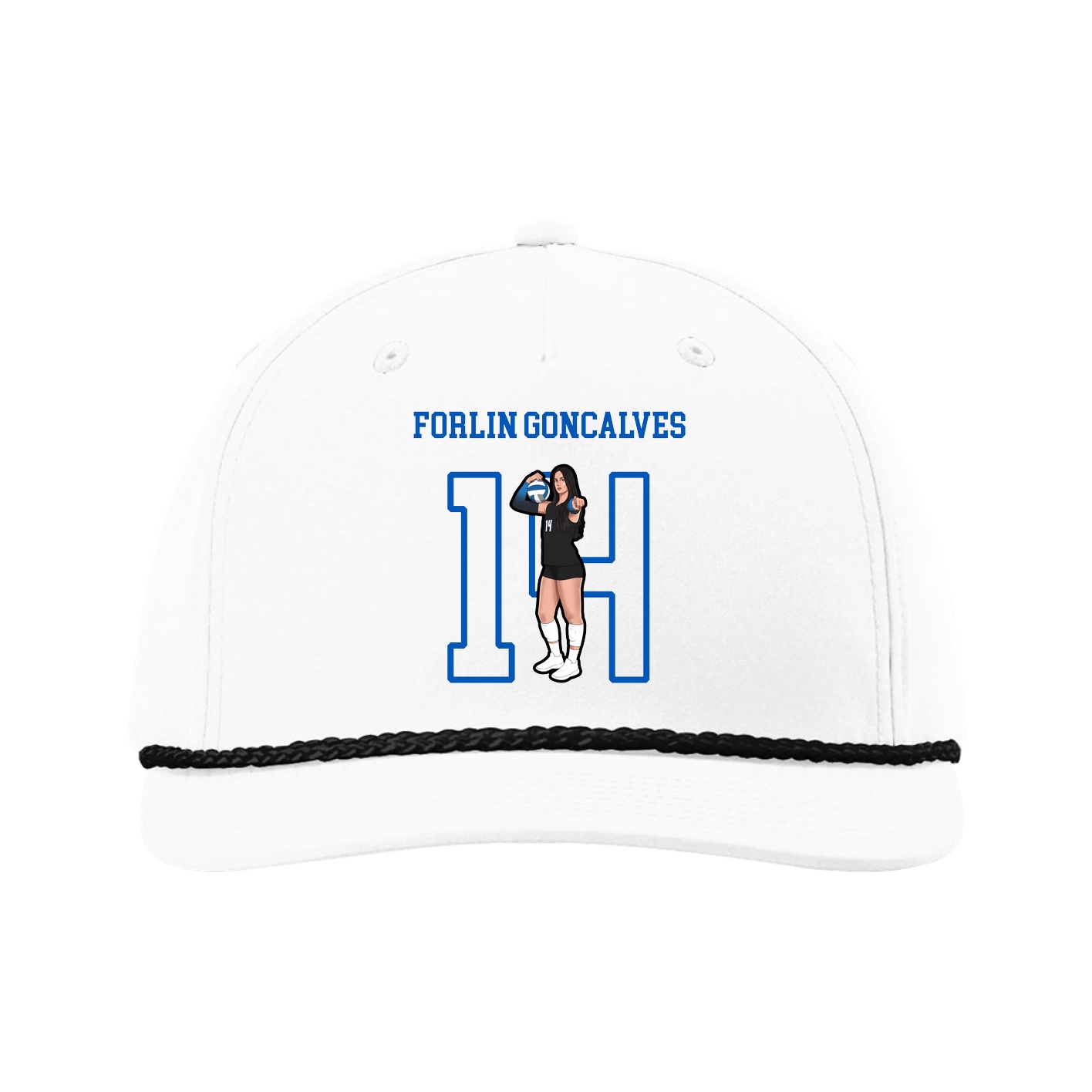 Five-Panel Classic Rope Cap — Shirsey in White