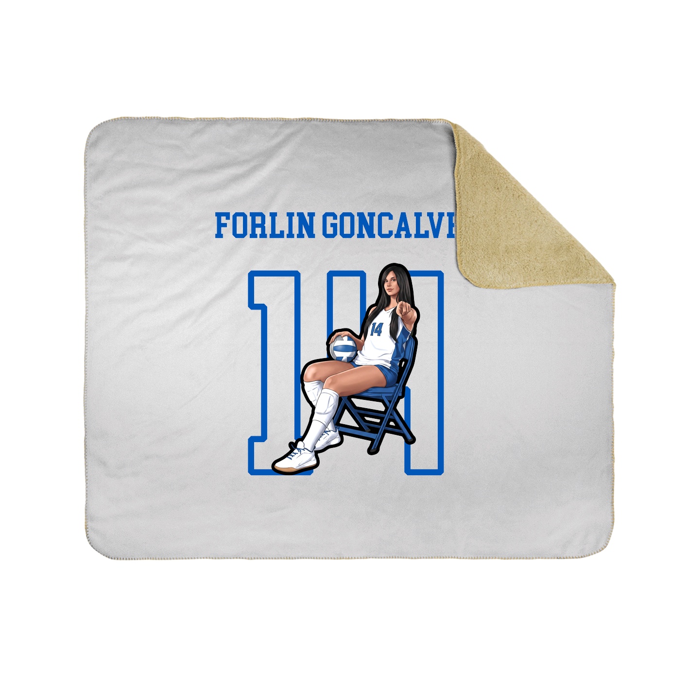 Throw Blanket — Shirsey in White
