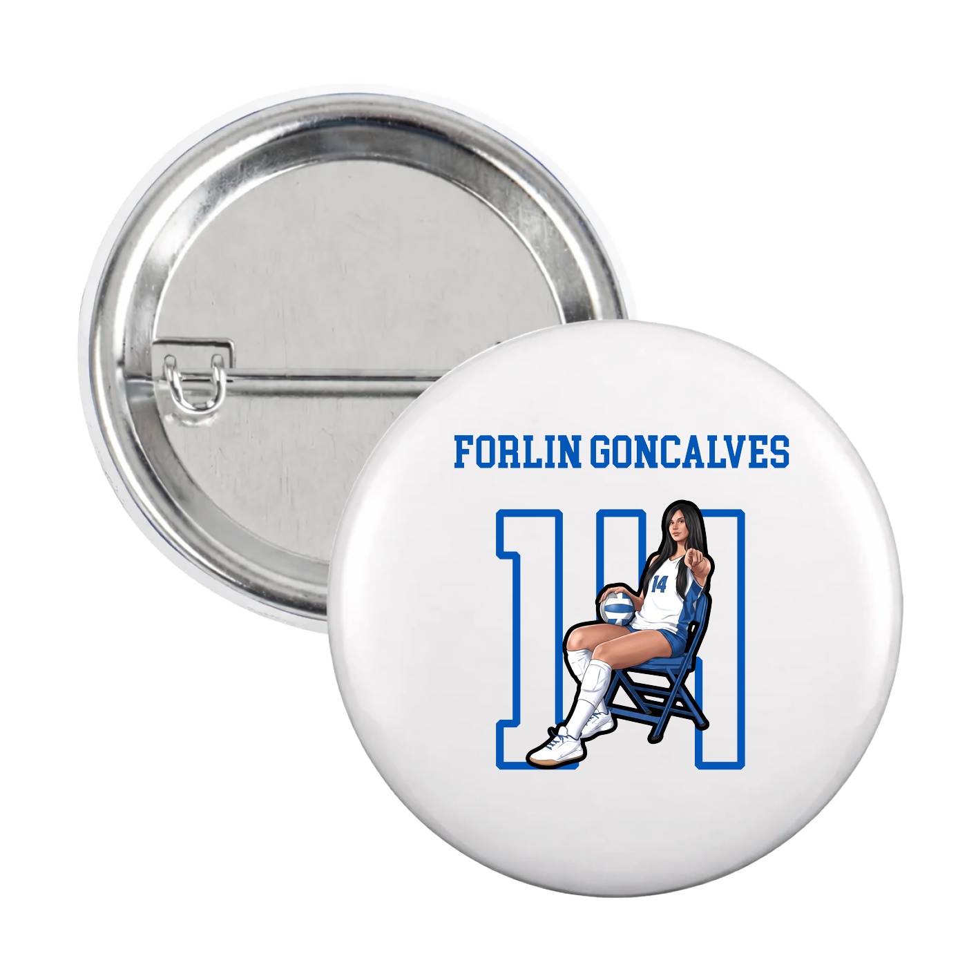 Game Day Button — Shirsey in White