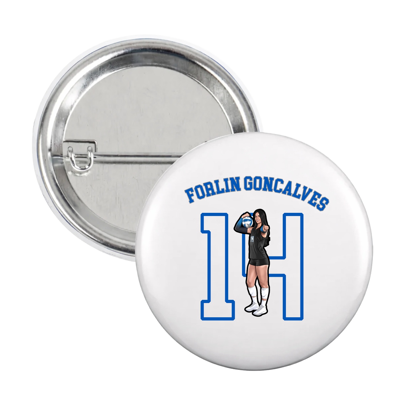 Game Day Button — Shirsey Arch in White