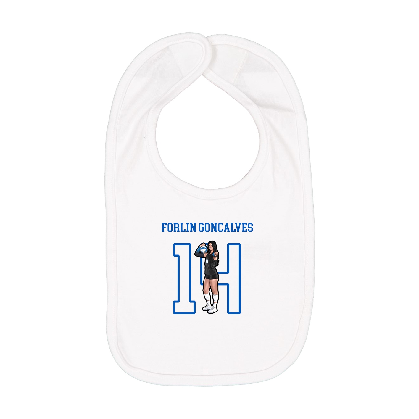 Infant Bib — Shirsey in White