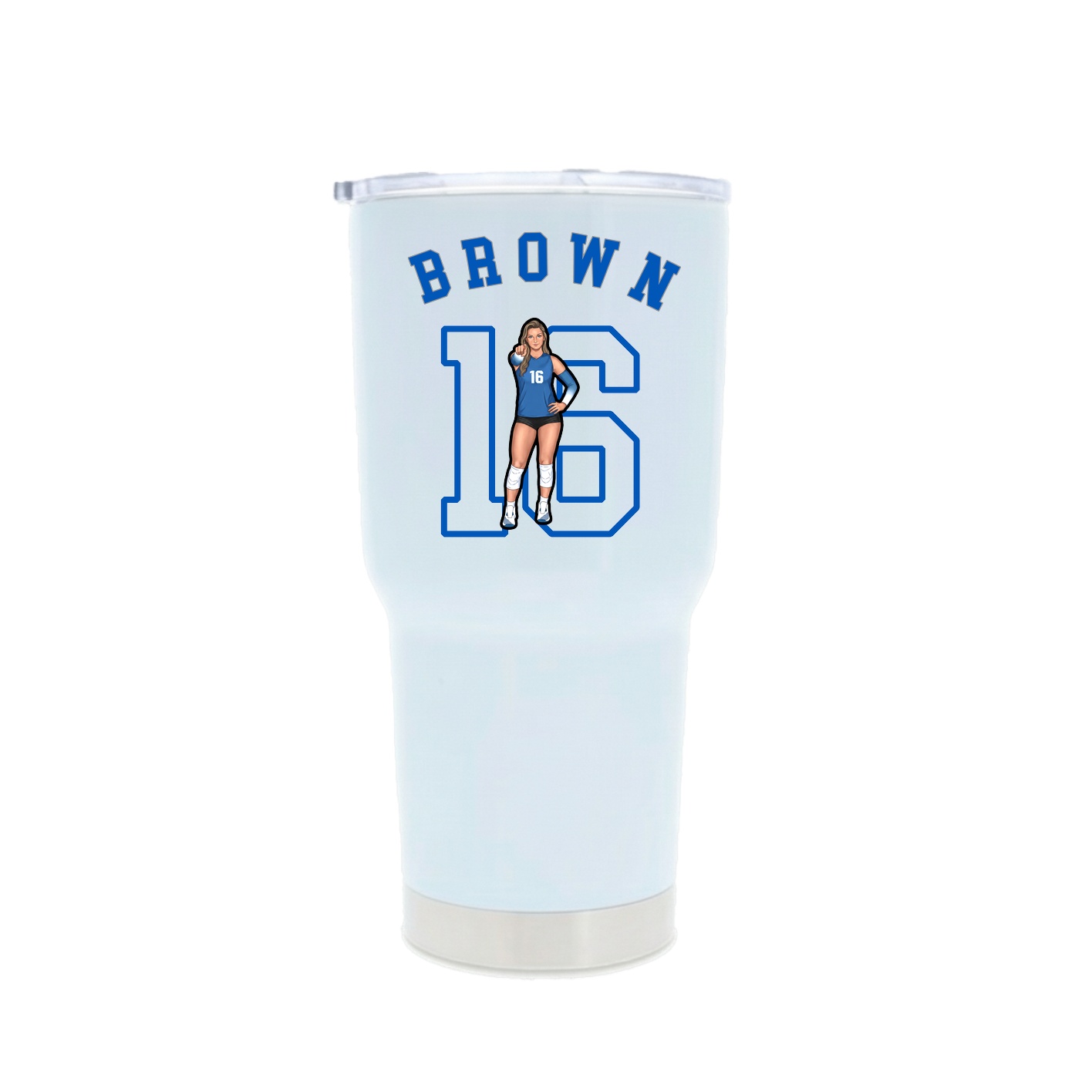 30oz Stainless Steel Tumbler — Shirsey Arch in White