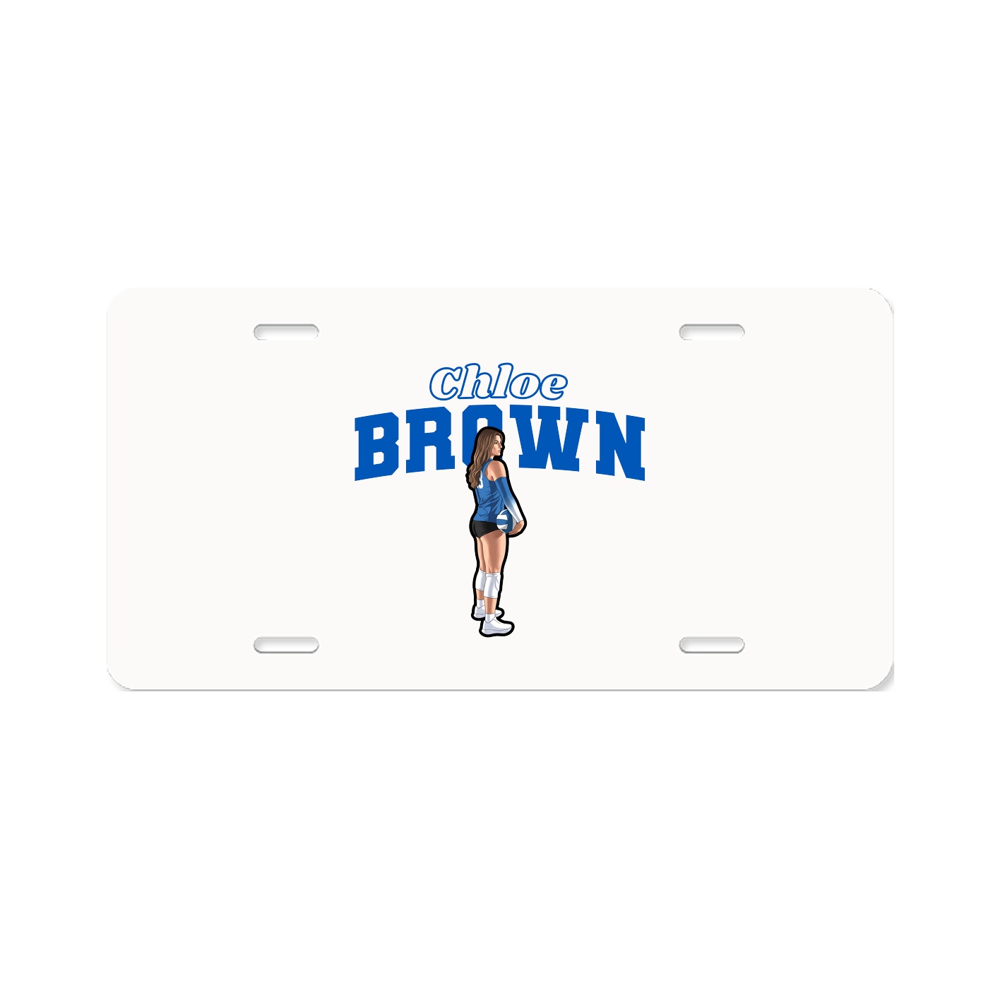 License Plate — Name Arch in Classic