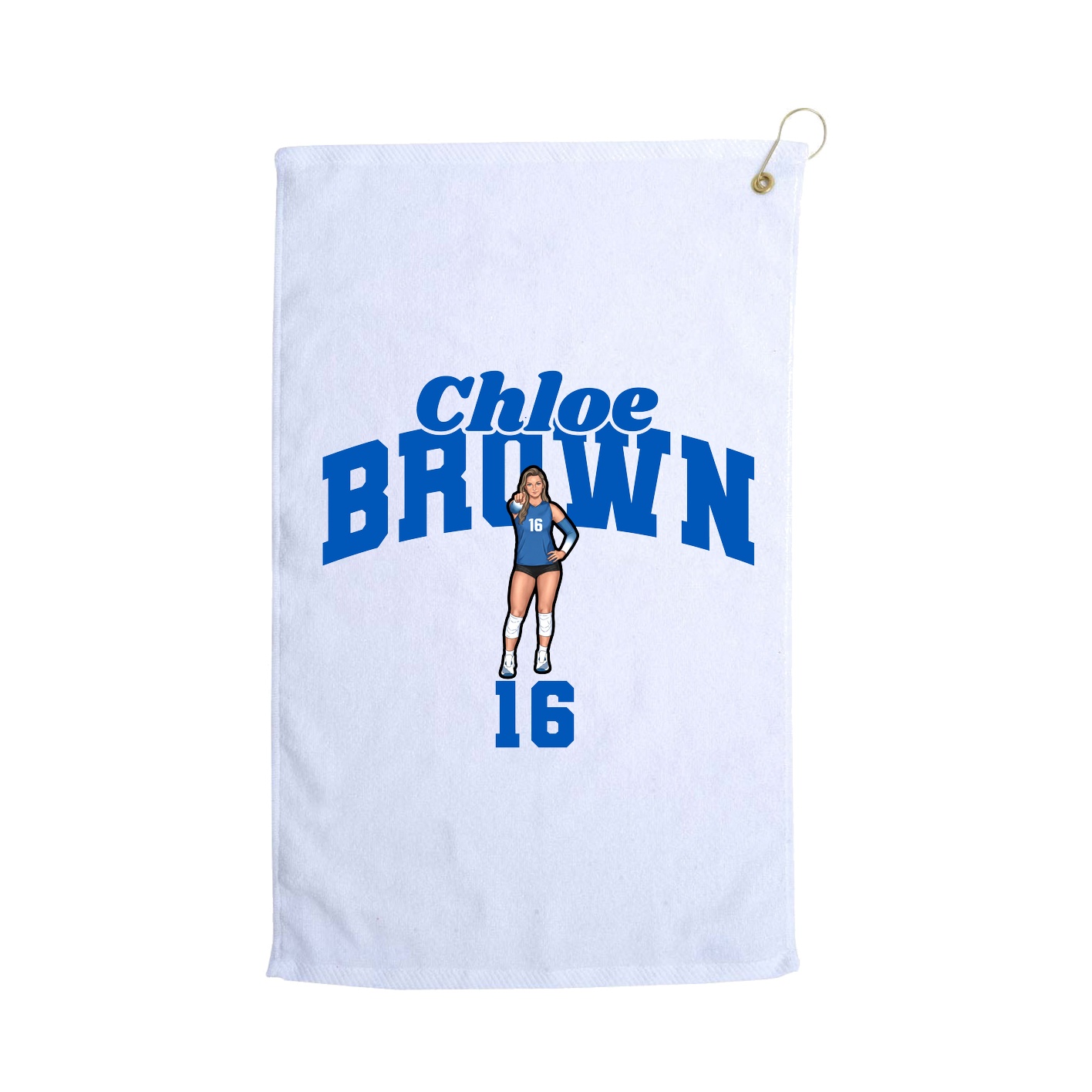 Golf Towel — Signature Arch in White