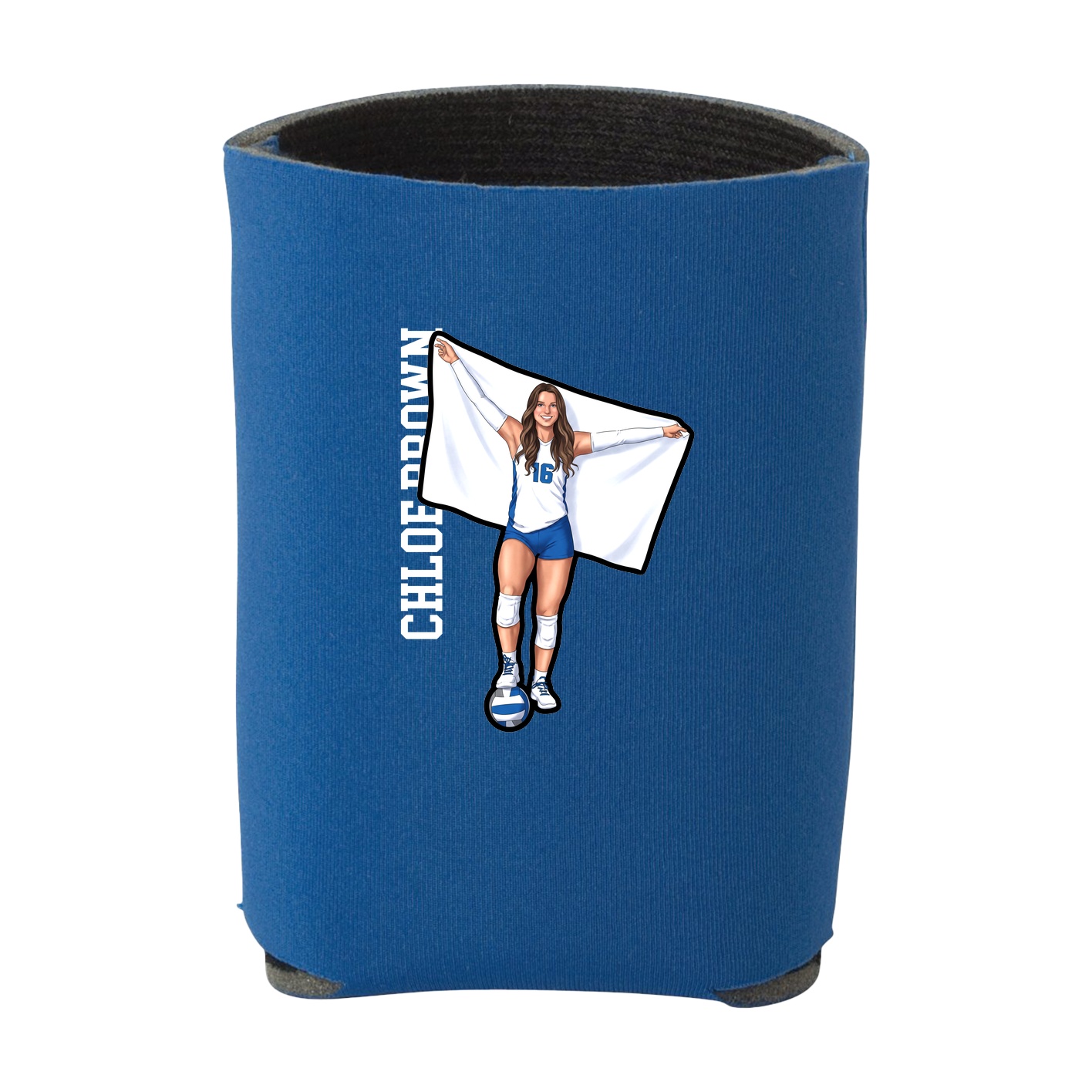 Can Holder — Name Vertical in Royal