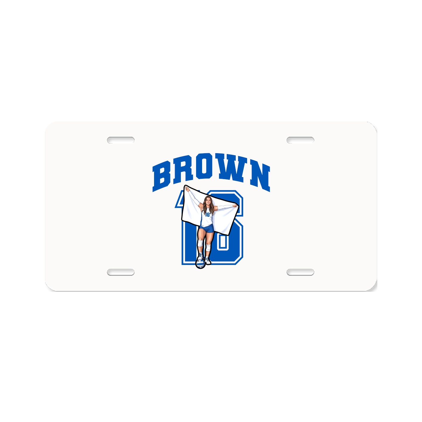 License Plate — Number in Classic