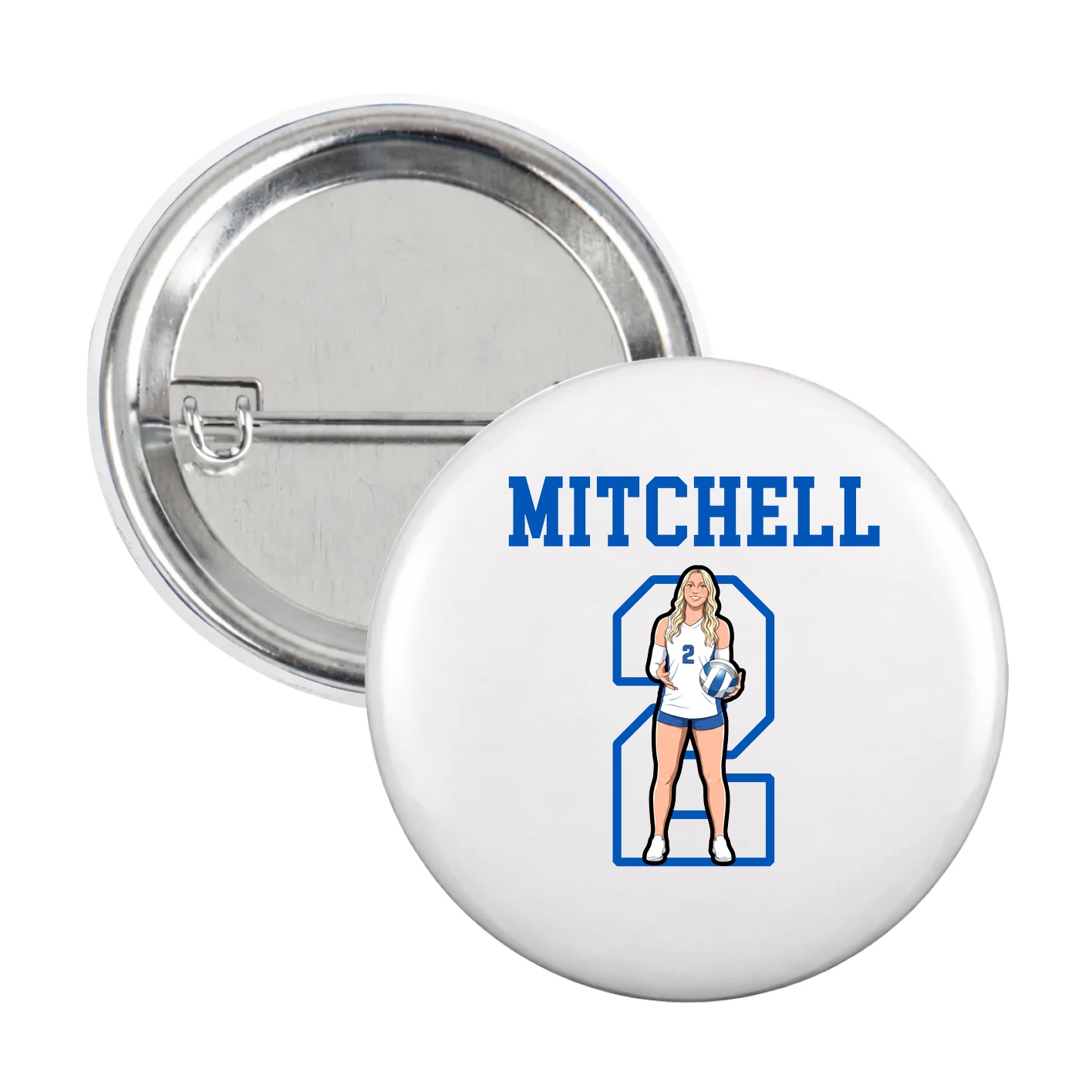 Game Day Button — Shirsey in White