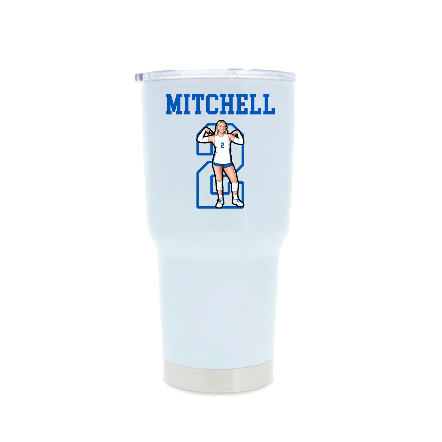 30oz Stainless Steel Tumbler — Shirsey in White