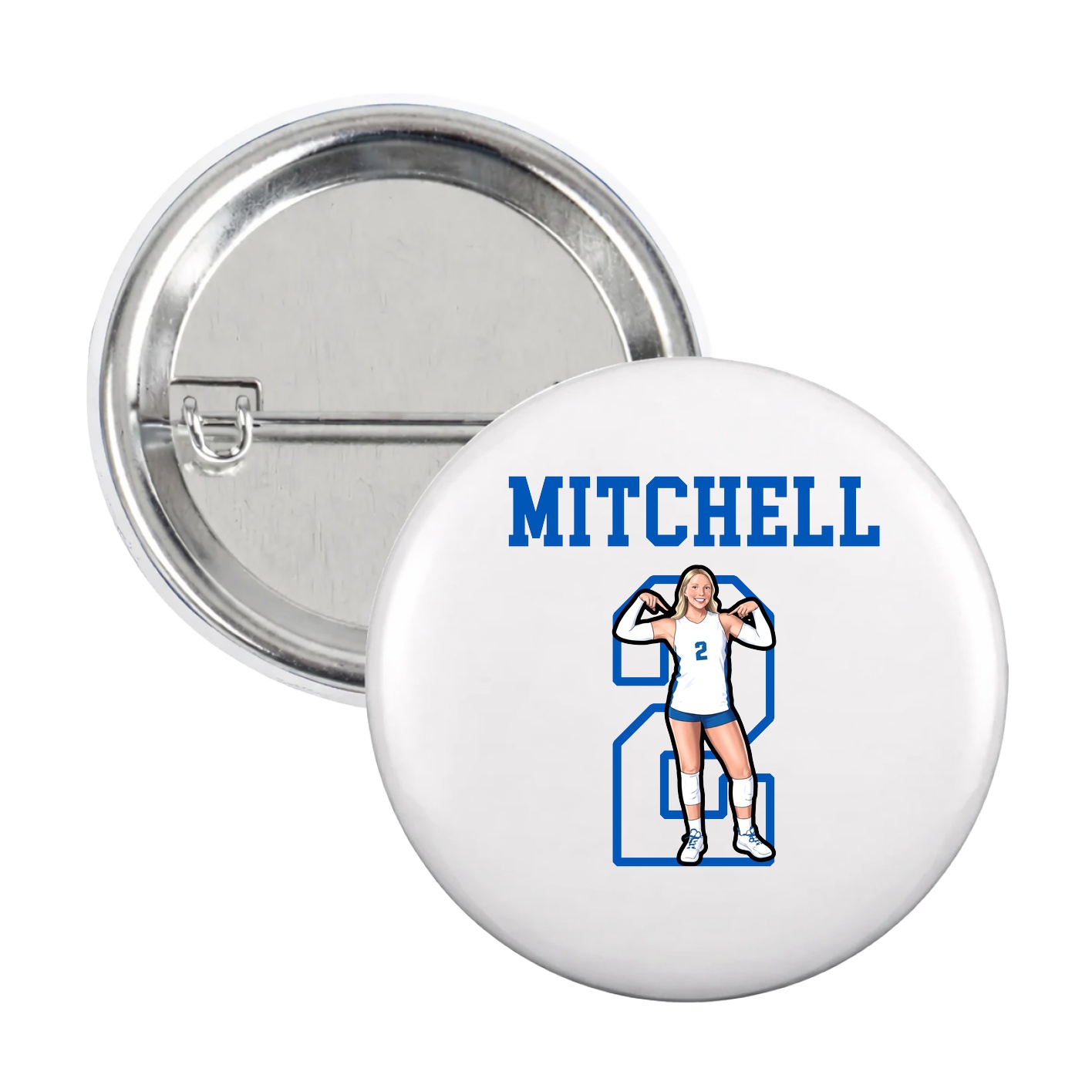 Game Day Button — Shirsey in White