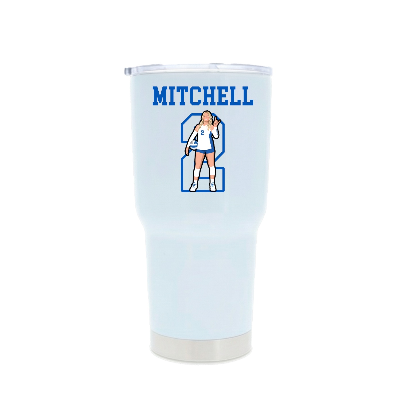 30oz Stainless Steel Tumbler — Shirsey in White