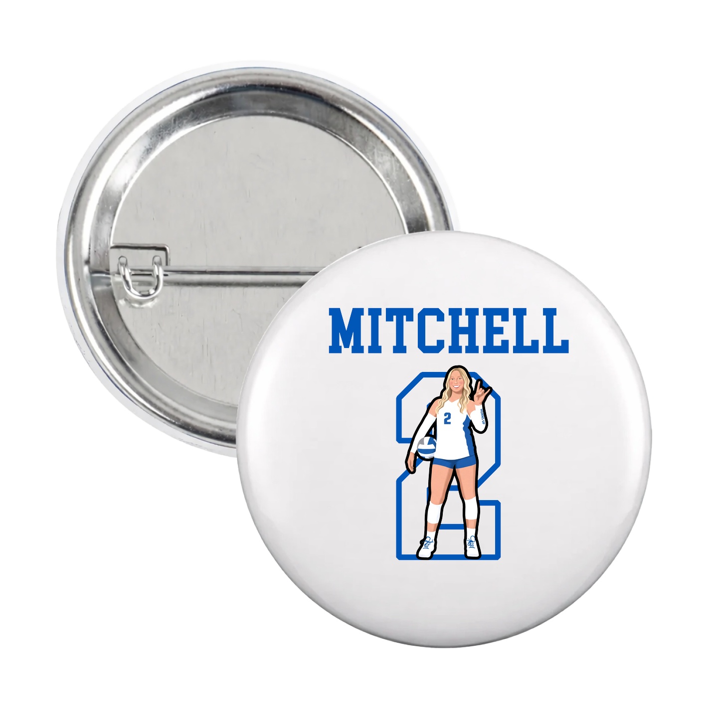 Game Day Button — Shirsey in White
