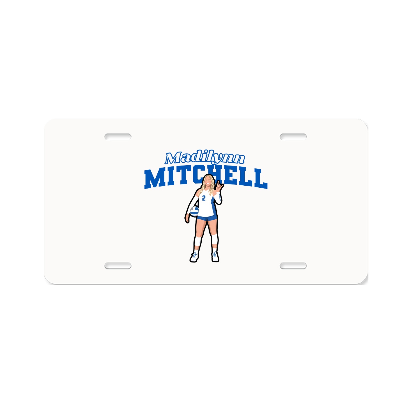 License Plate — Name Arch in Classic
