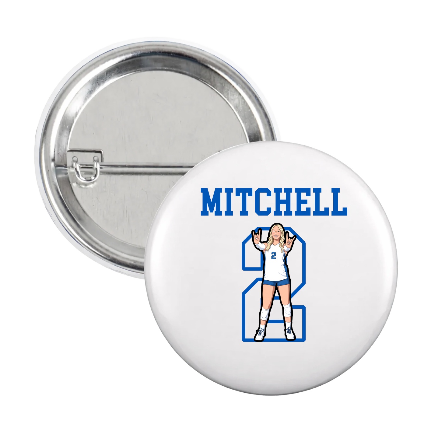 Game Day Button — Shirsey in White