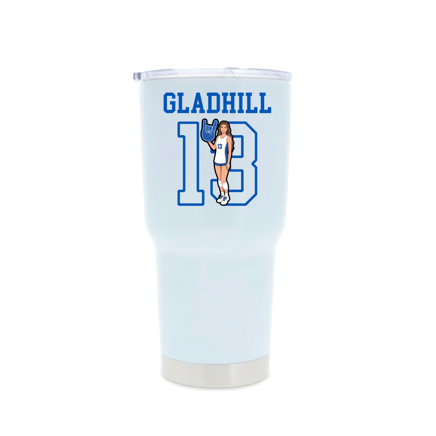 30oz Stainless Steel Tumbler — Shirsey in White