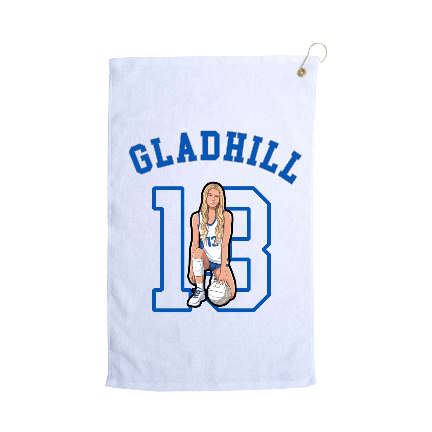Golf Towel — Shirsey Arch in White