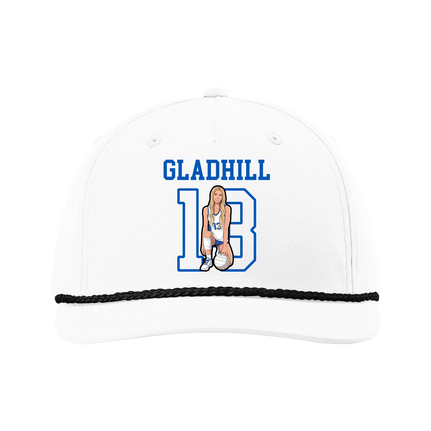Five-Panel Classic Rope Cap — Shirsey in White