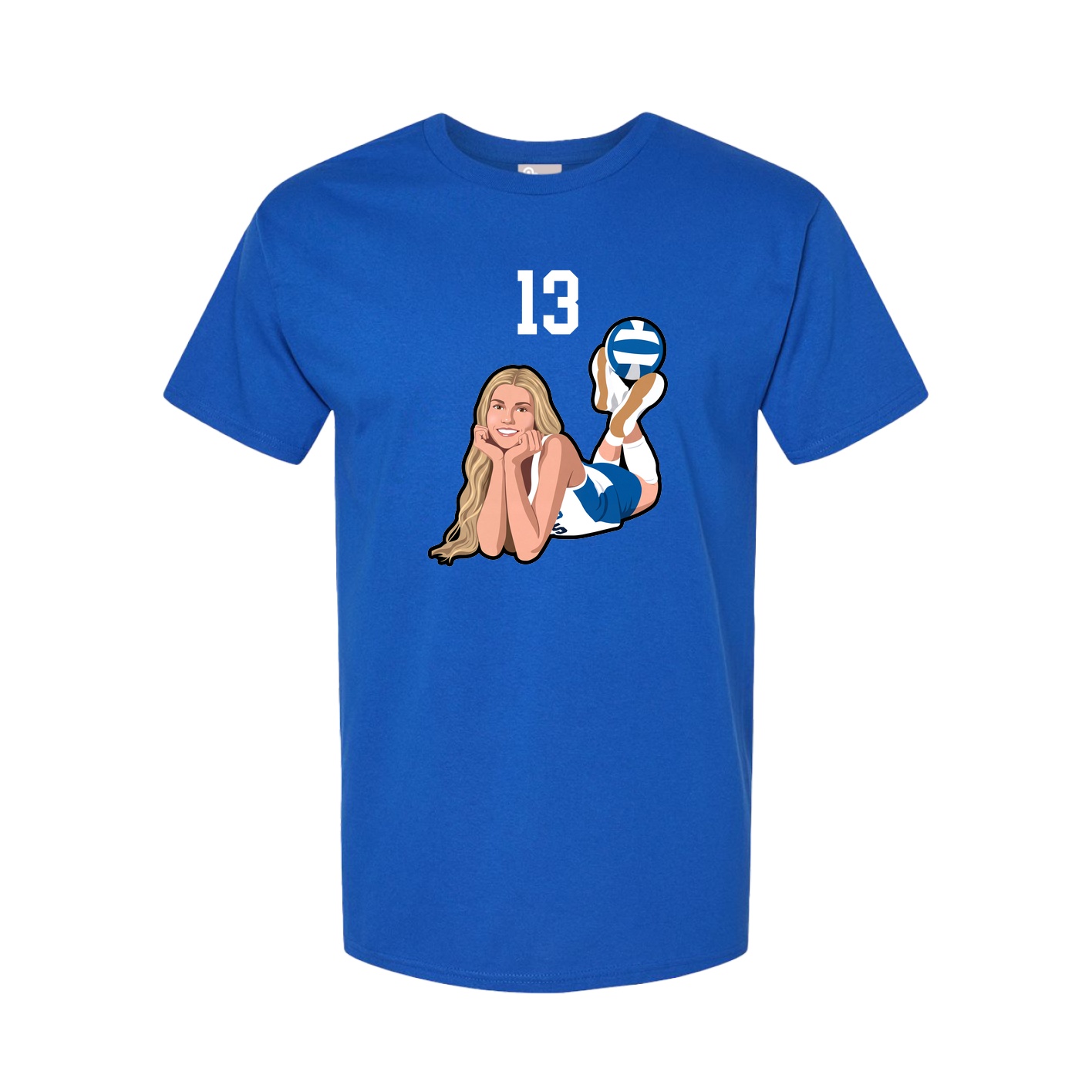 Youth Tee — Number Top in Royal