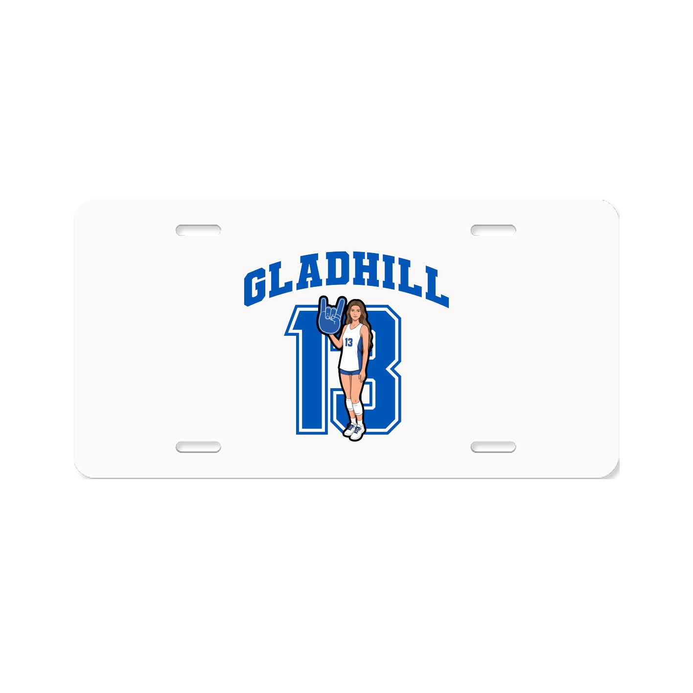 License Plate — Number in Classic