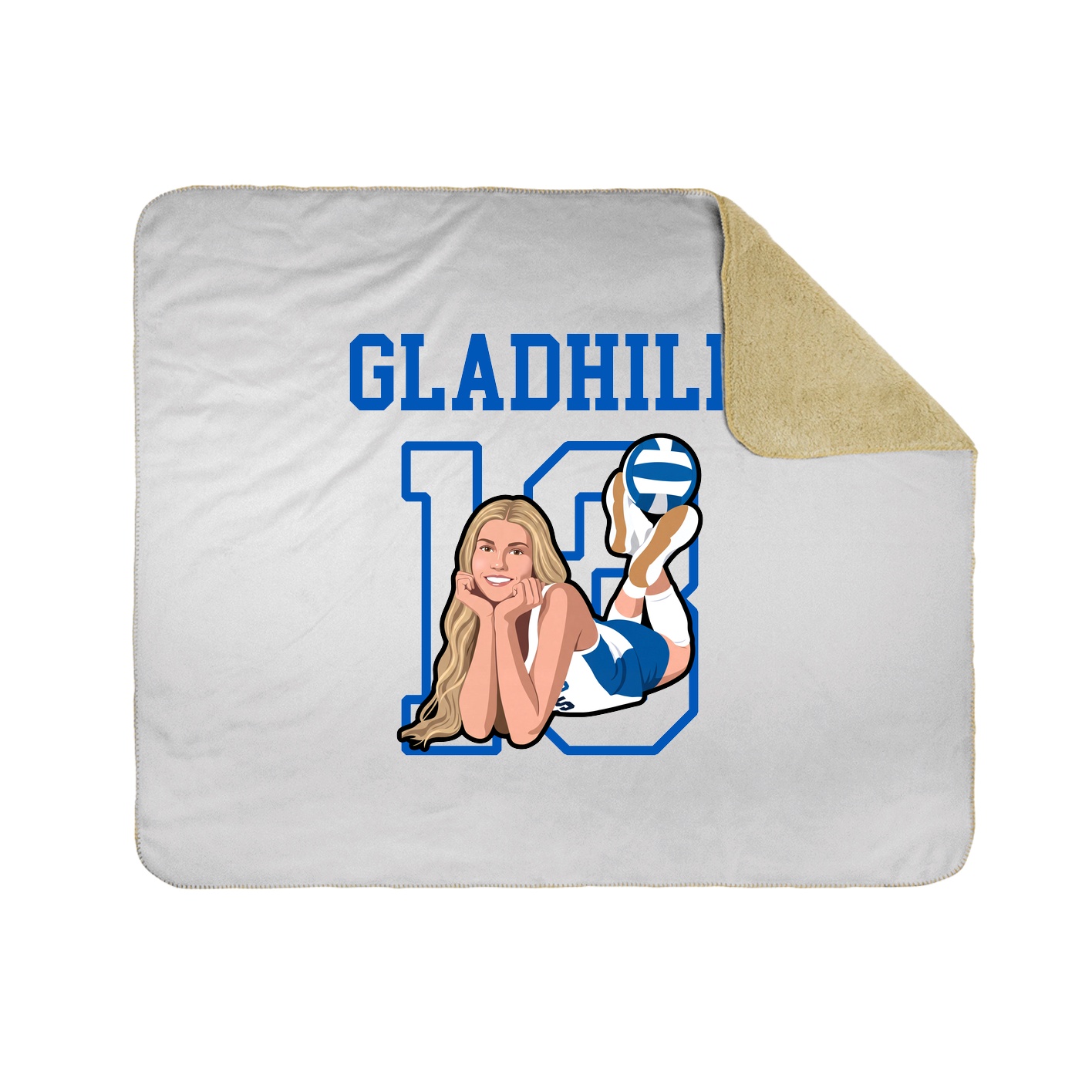 Throw Blanket — Shirsey in White