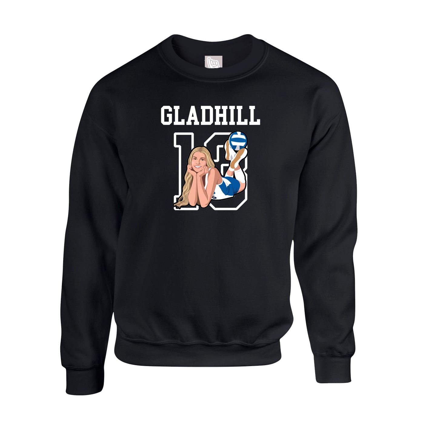 Fleece Crew — Shirsey in Black