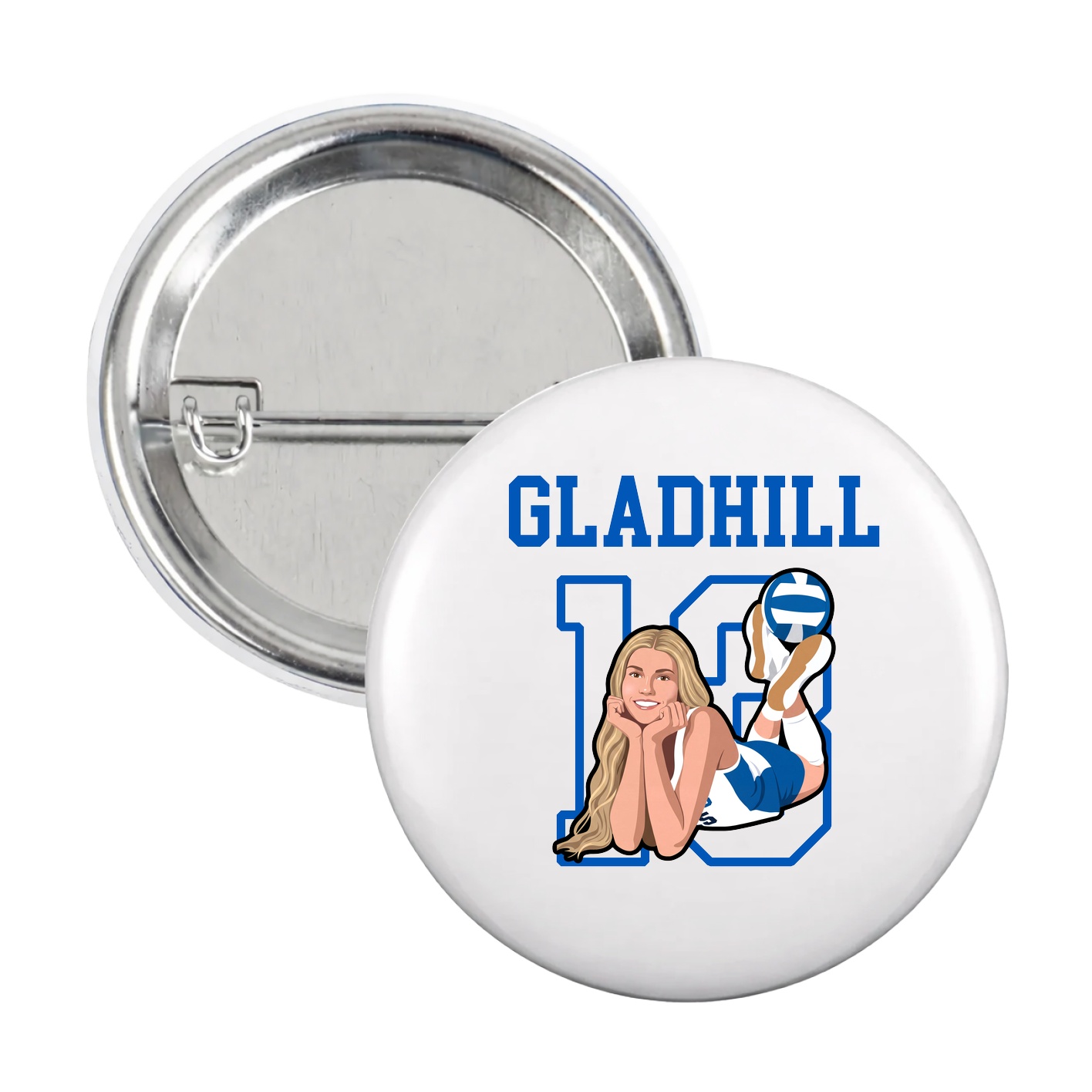 Game Day Button — Shirsey in White