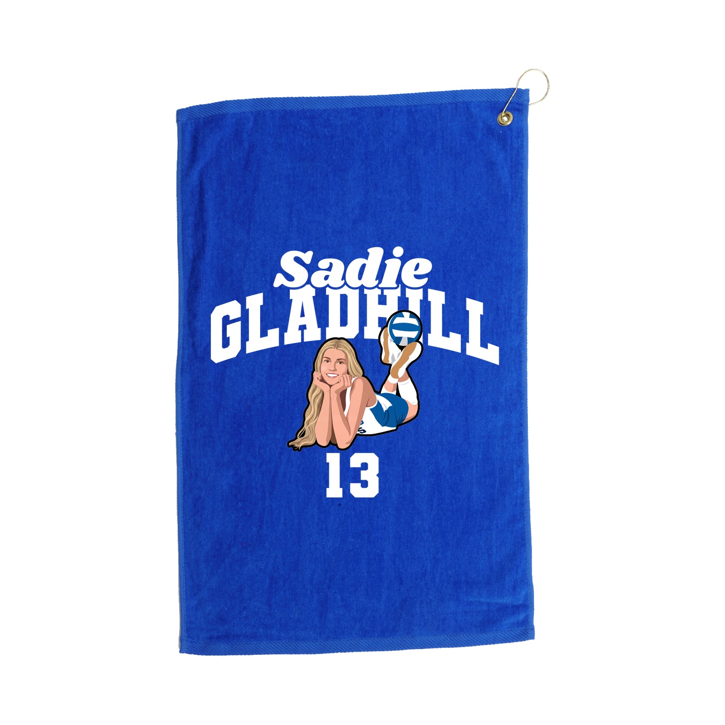 Golf Towel — Signature Arch in Royal