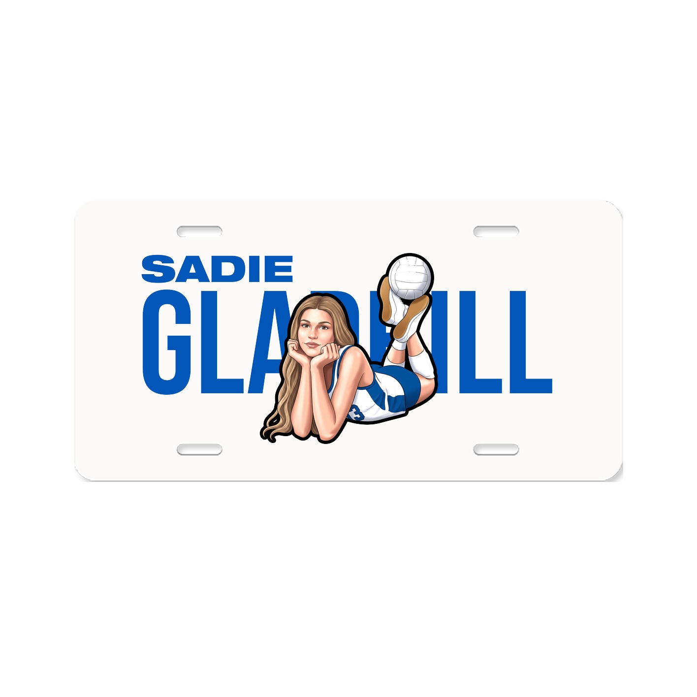 License Plate — Player Name in Classic