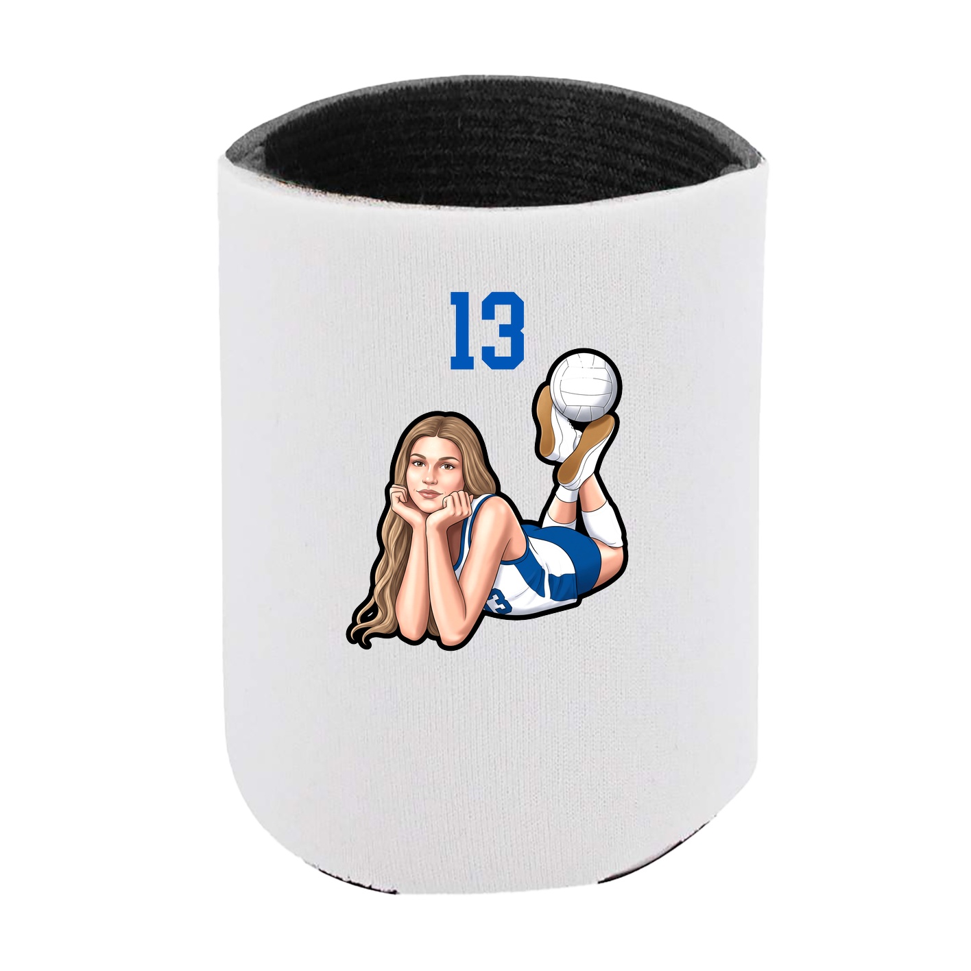Can Holder — Number Top in White