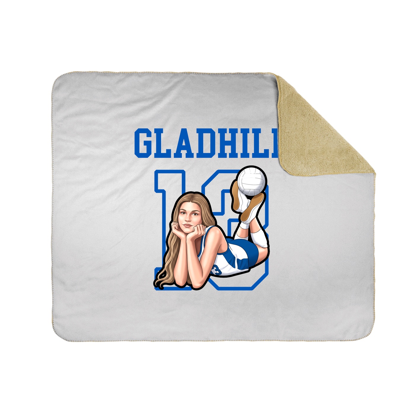 Throw Blanket — Shirsey in White