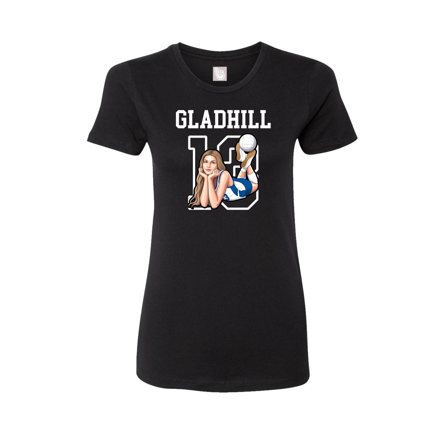 Fitted Women's Tee — Shirsey in Black