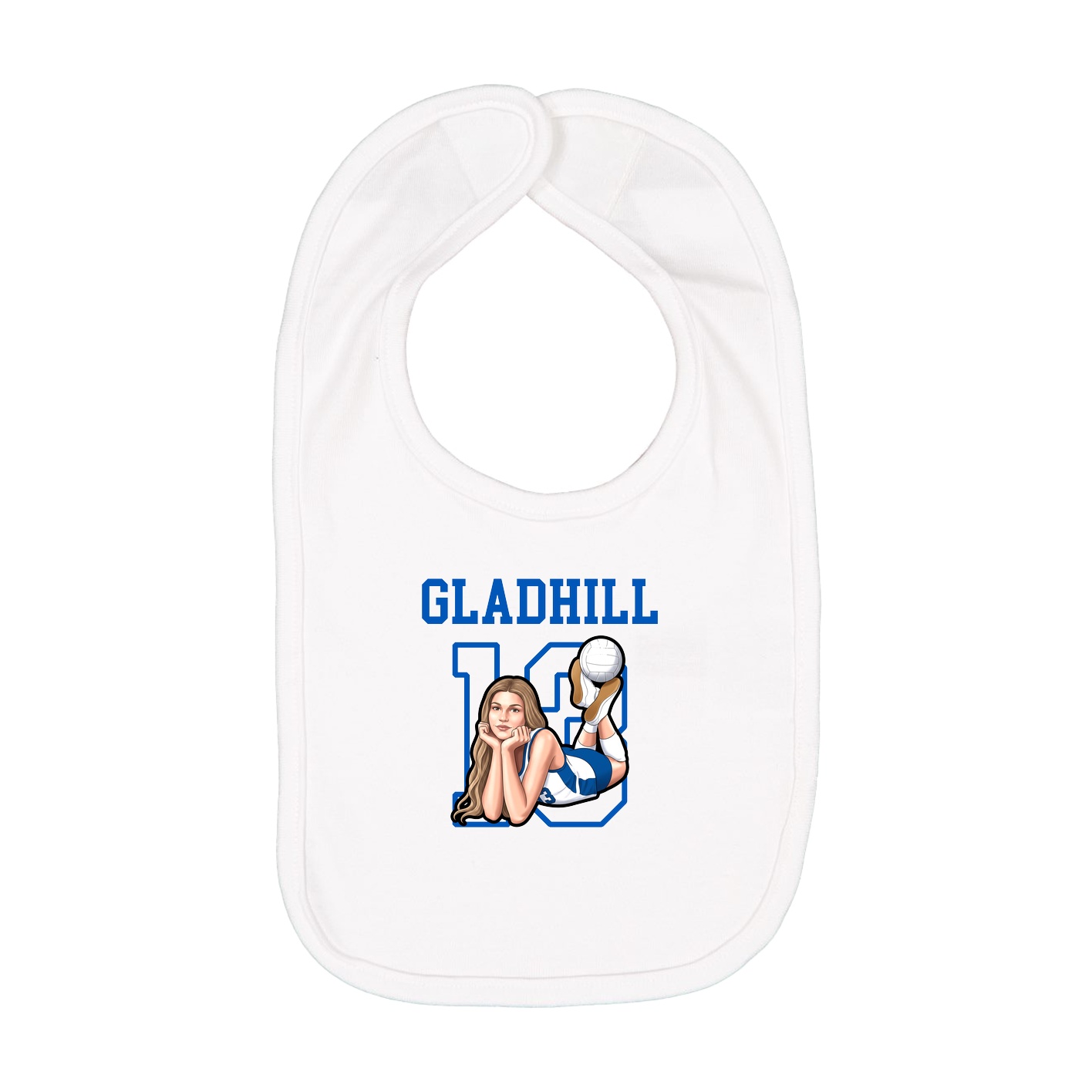 Infant Bib — Shirsey in White