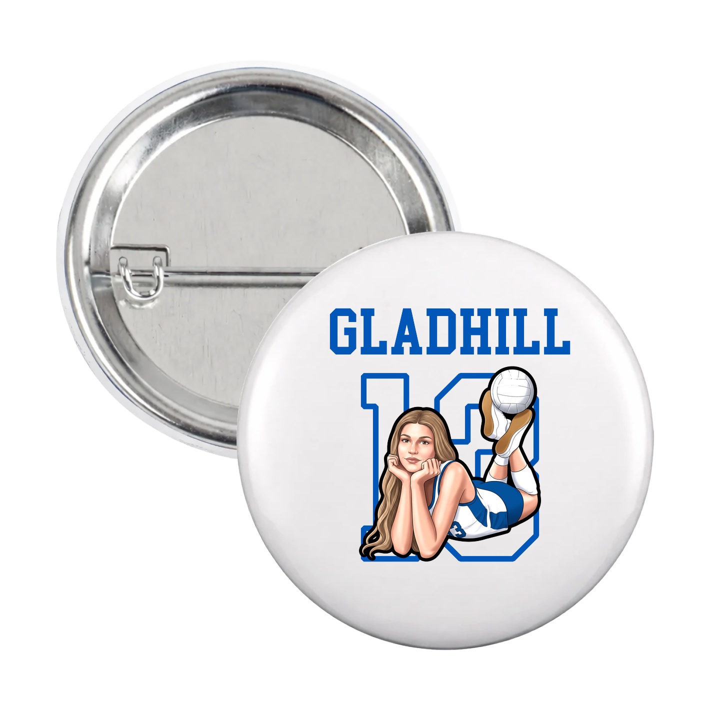 Game Day Button — Shirsey in White