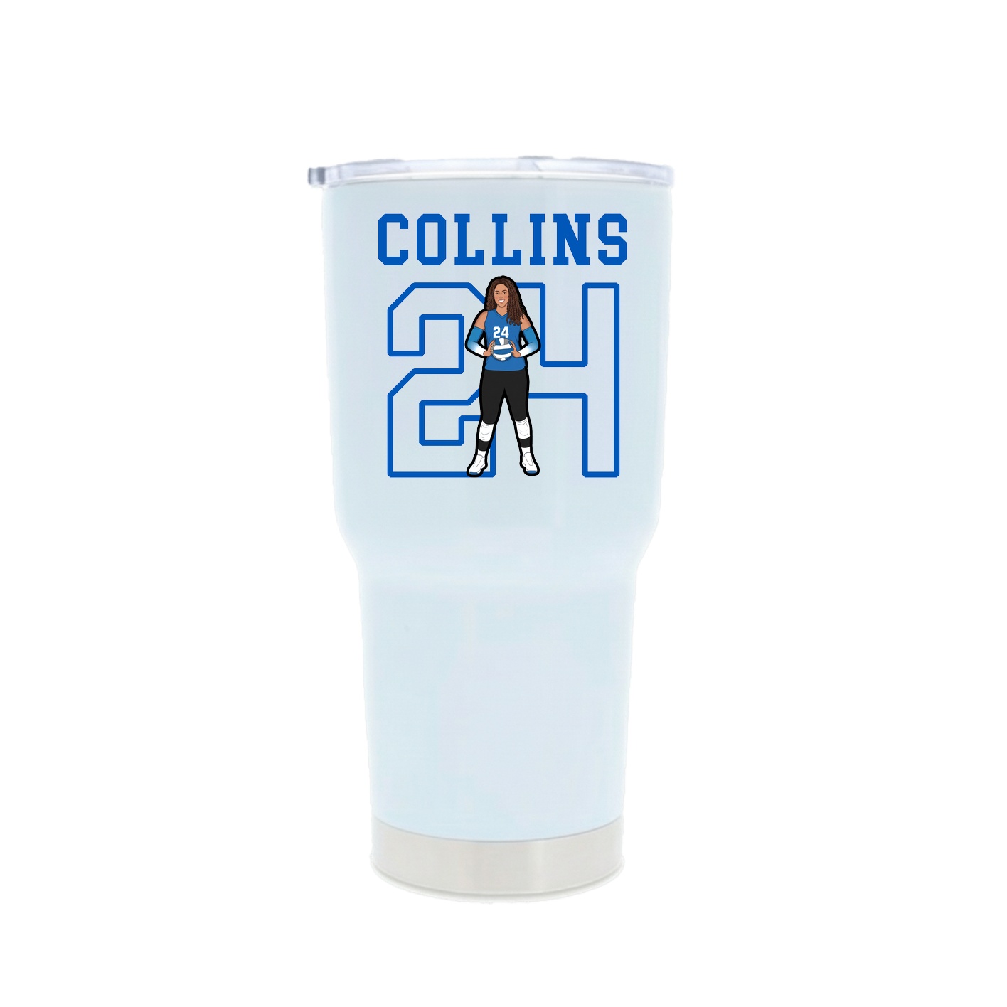 30oz Stainless Steel Tumbler — Shirsey in White