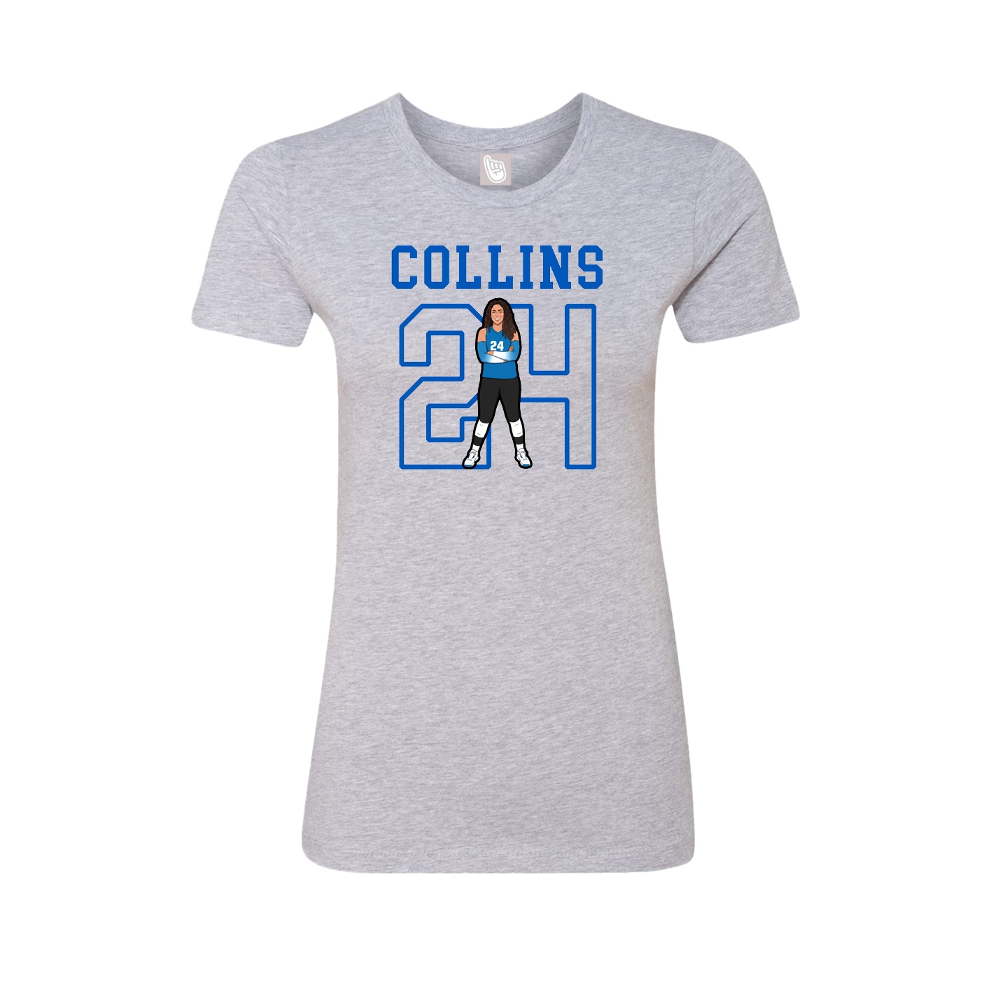 Fitted Women's Tee — Shirsey in Grey