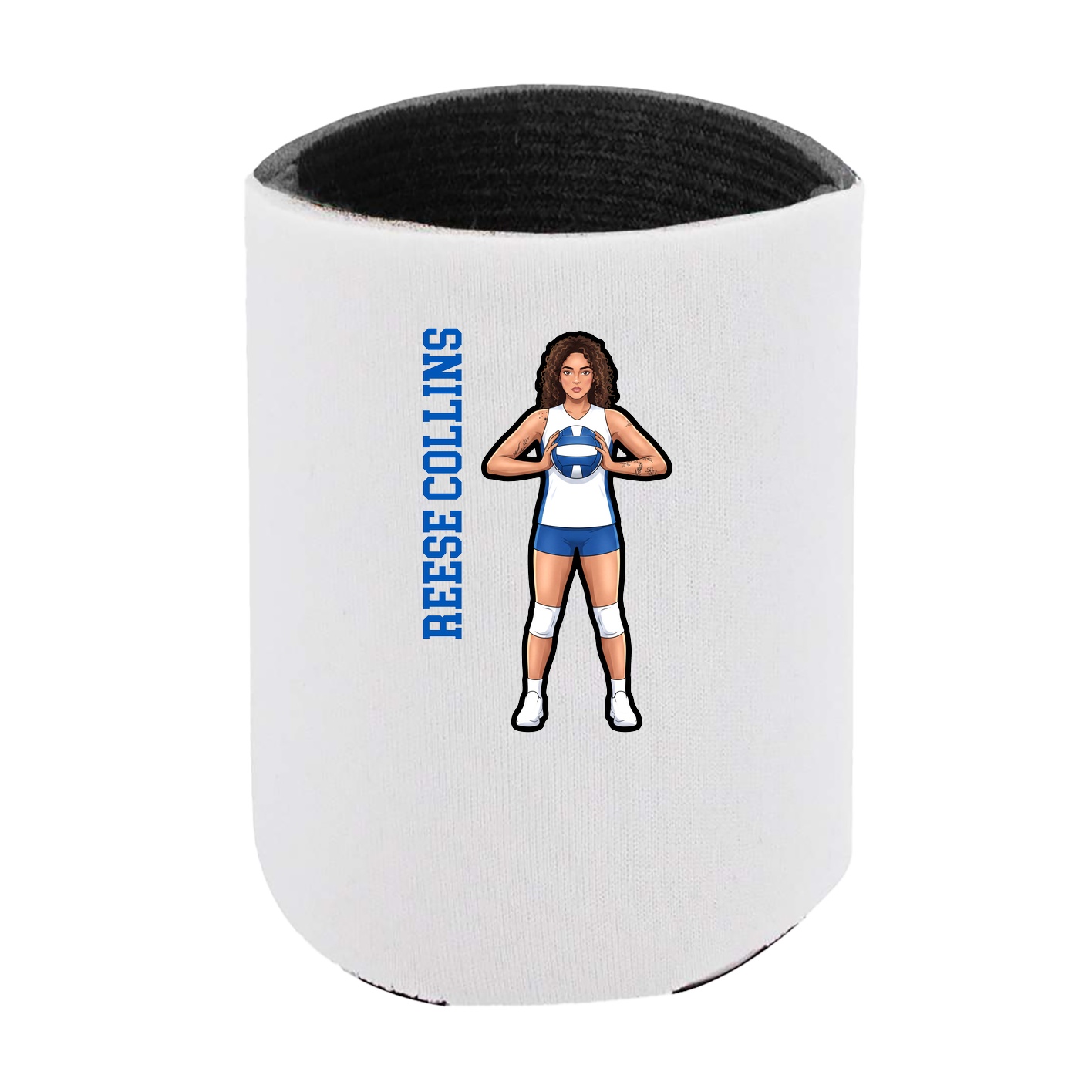 Can Holder — Name Vertical in White