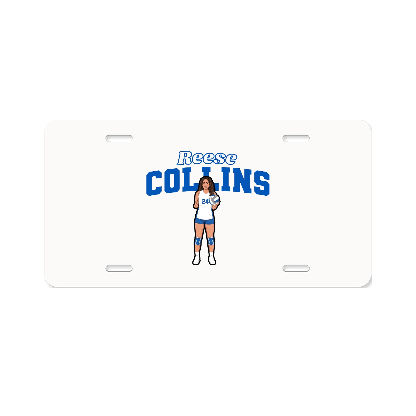 License Plate — Name Arch in Classic