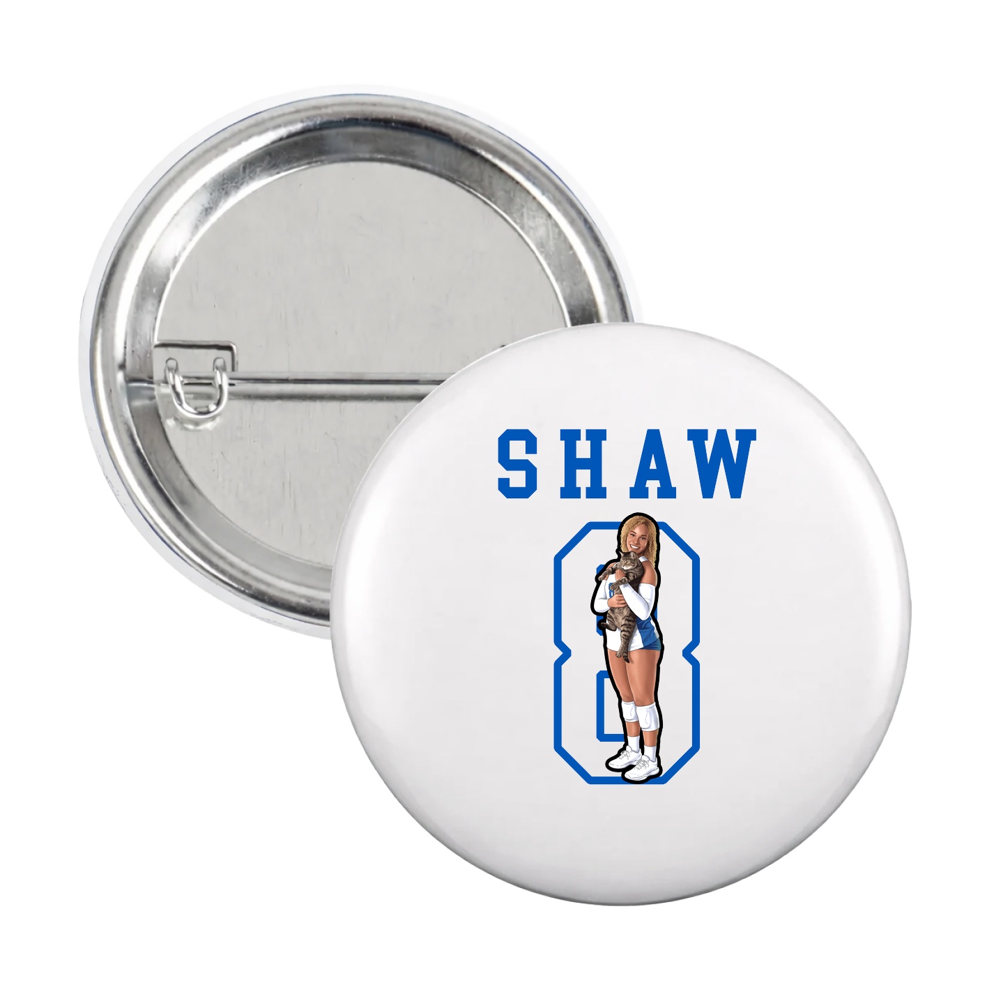 Game Day Button — Shirsey in White