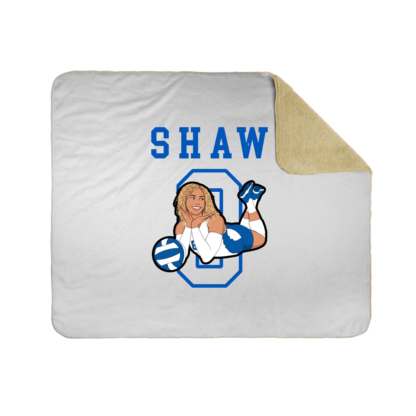 Throw Blanket — Shirsey in White