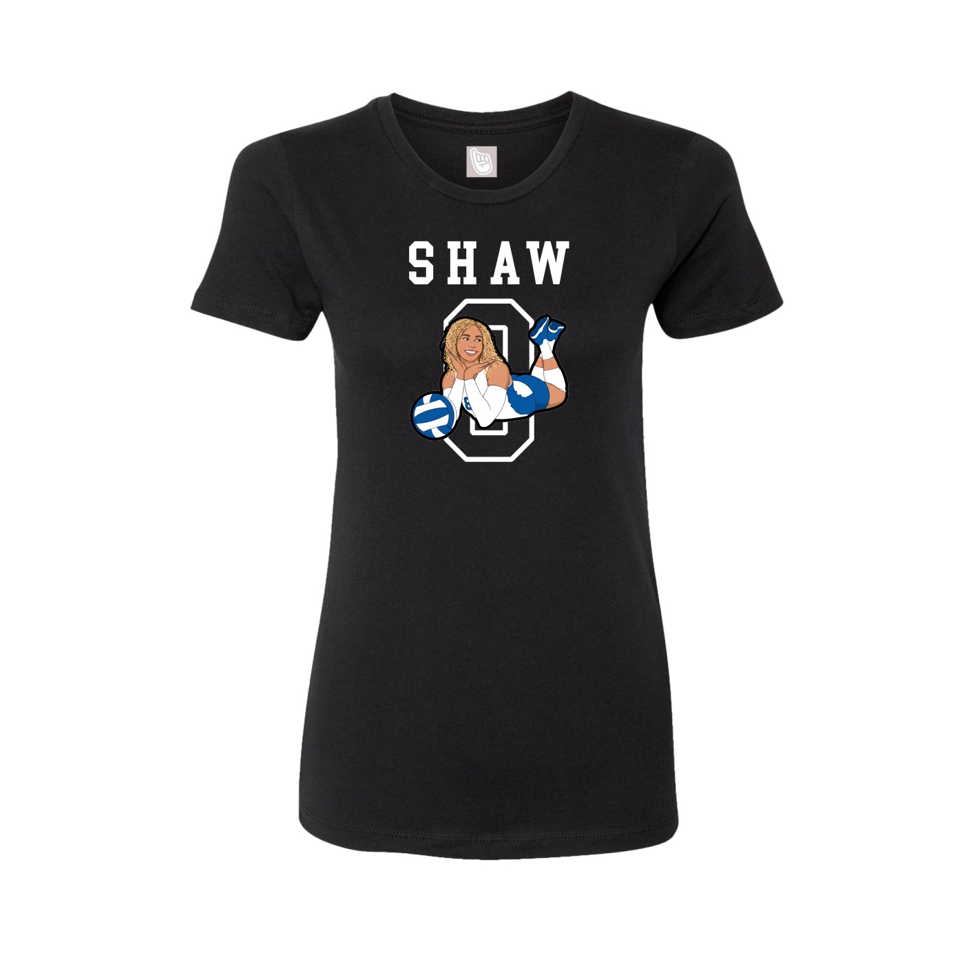Fitted Women's Tee — Shirsey in Black