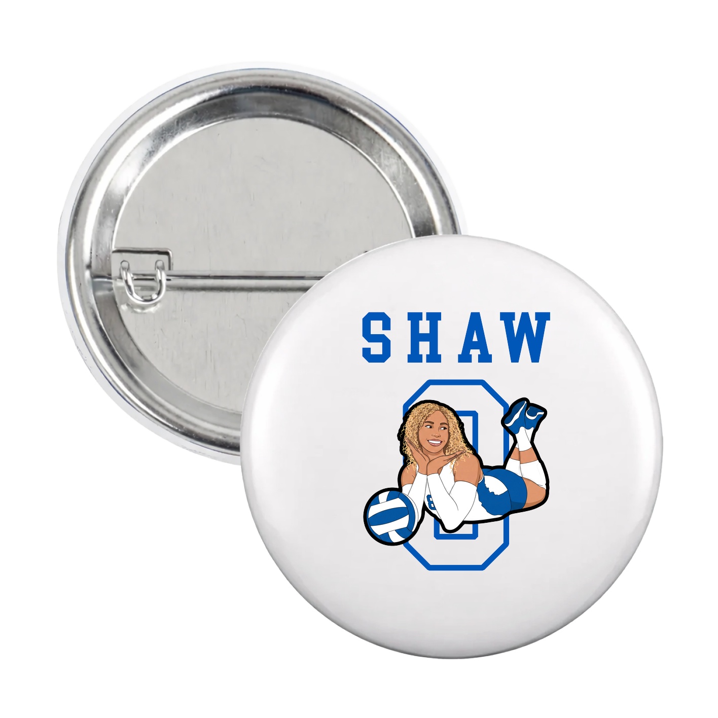 Game Day Button — Shirsey in White