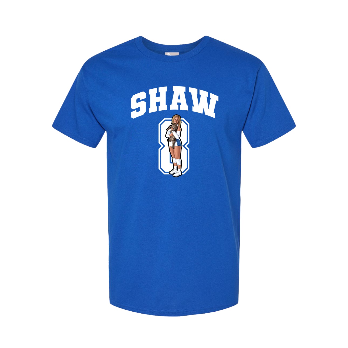Youth Tee — Number in Royal
