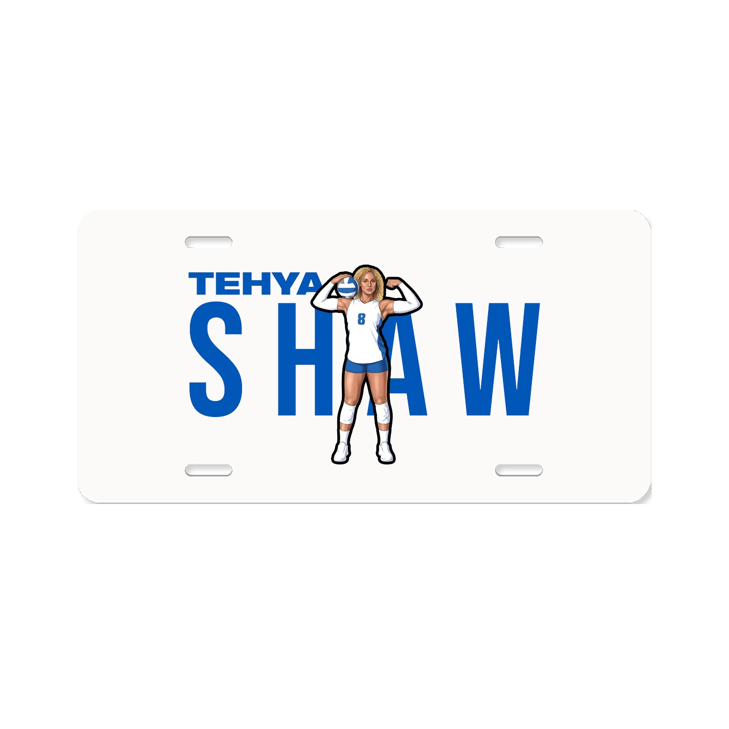 License Plate — Player Name in Classic