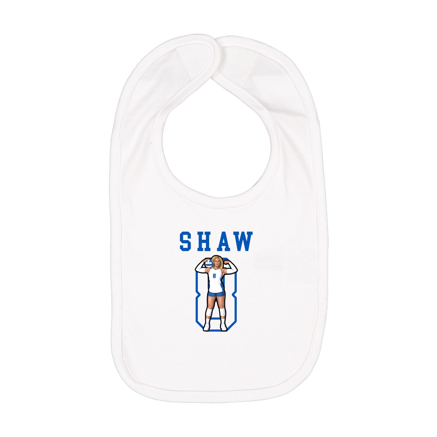 Infant Bib — Shirsey in White
