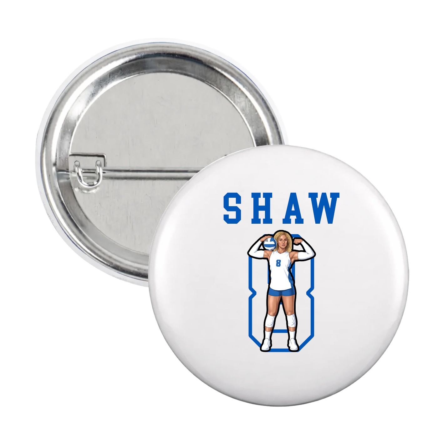 Game Day Button — Shirsey in White