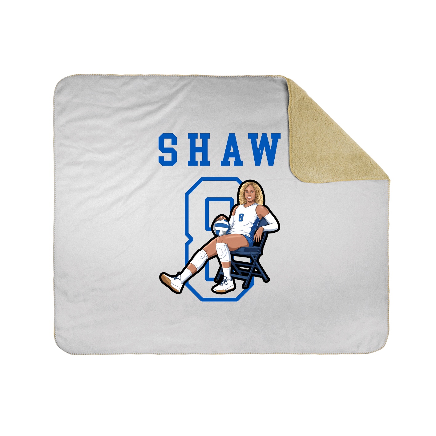 Throw Blanket — Shirsey in White