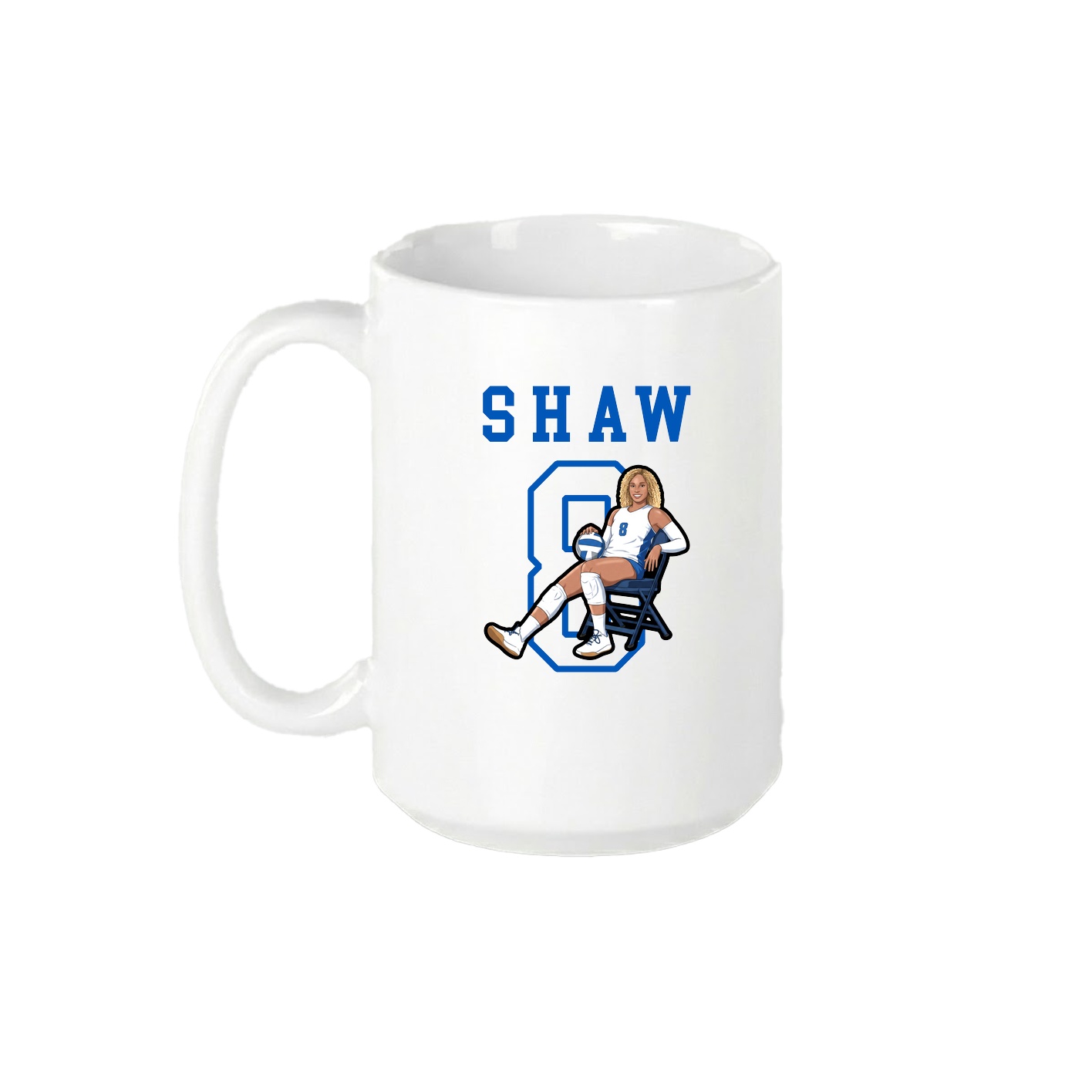 15oz Coffee Mug — Shirsey in White