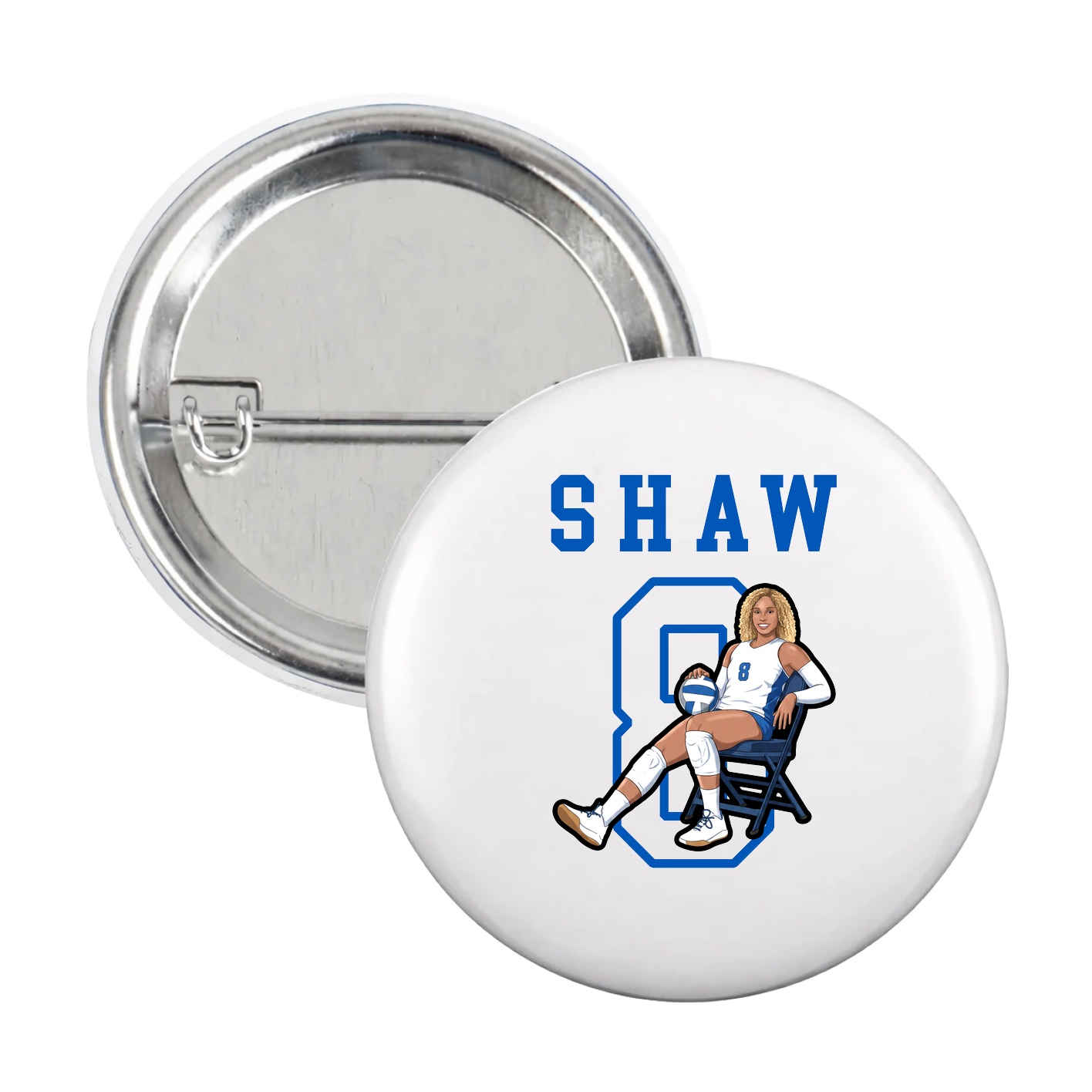 Game Day Button — Shirsey in White