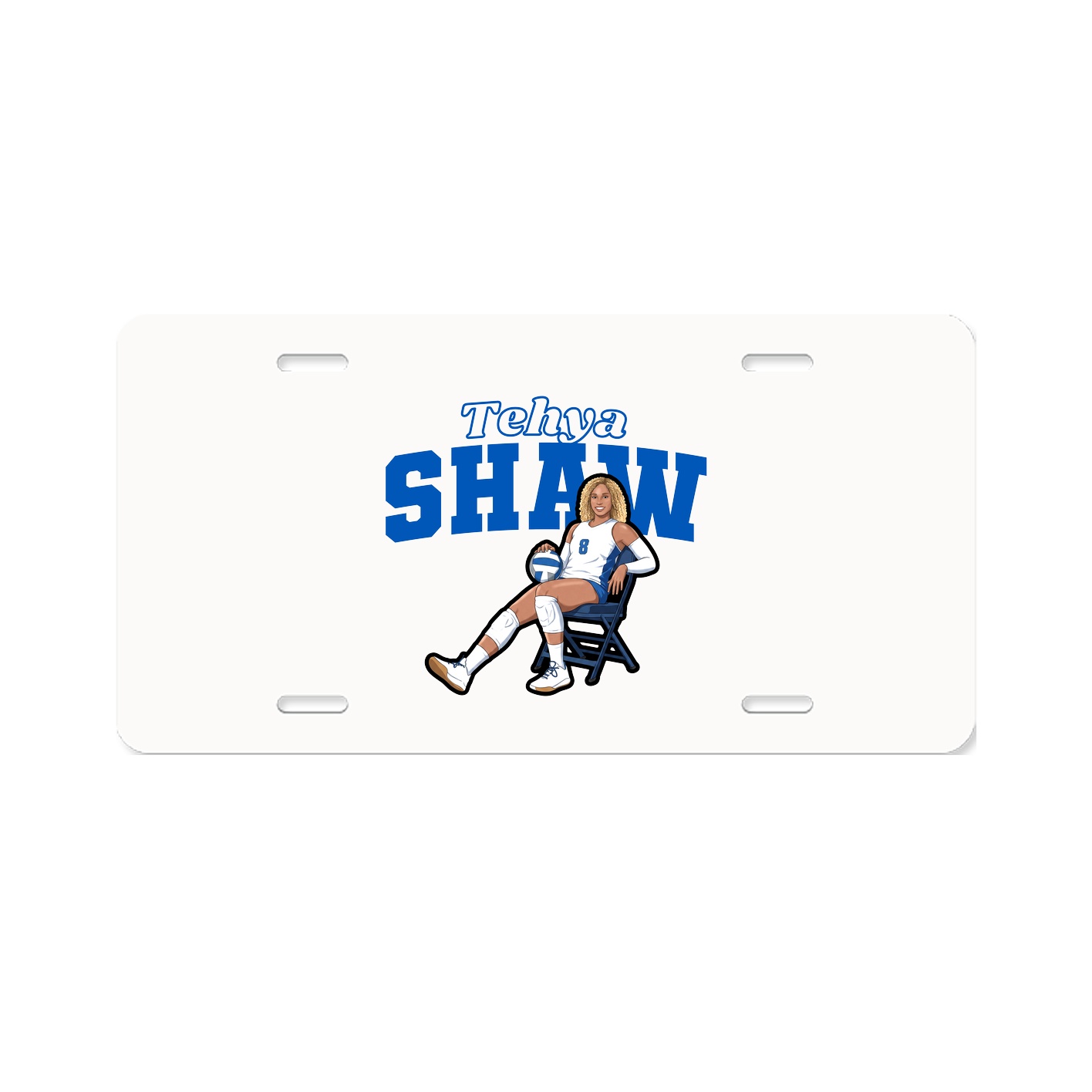 License Plate — Name Arch in Classic