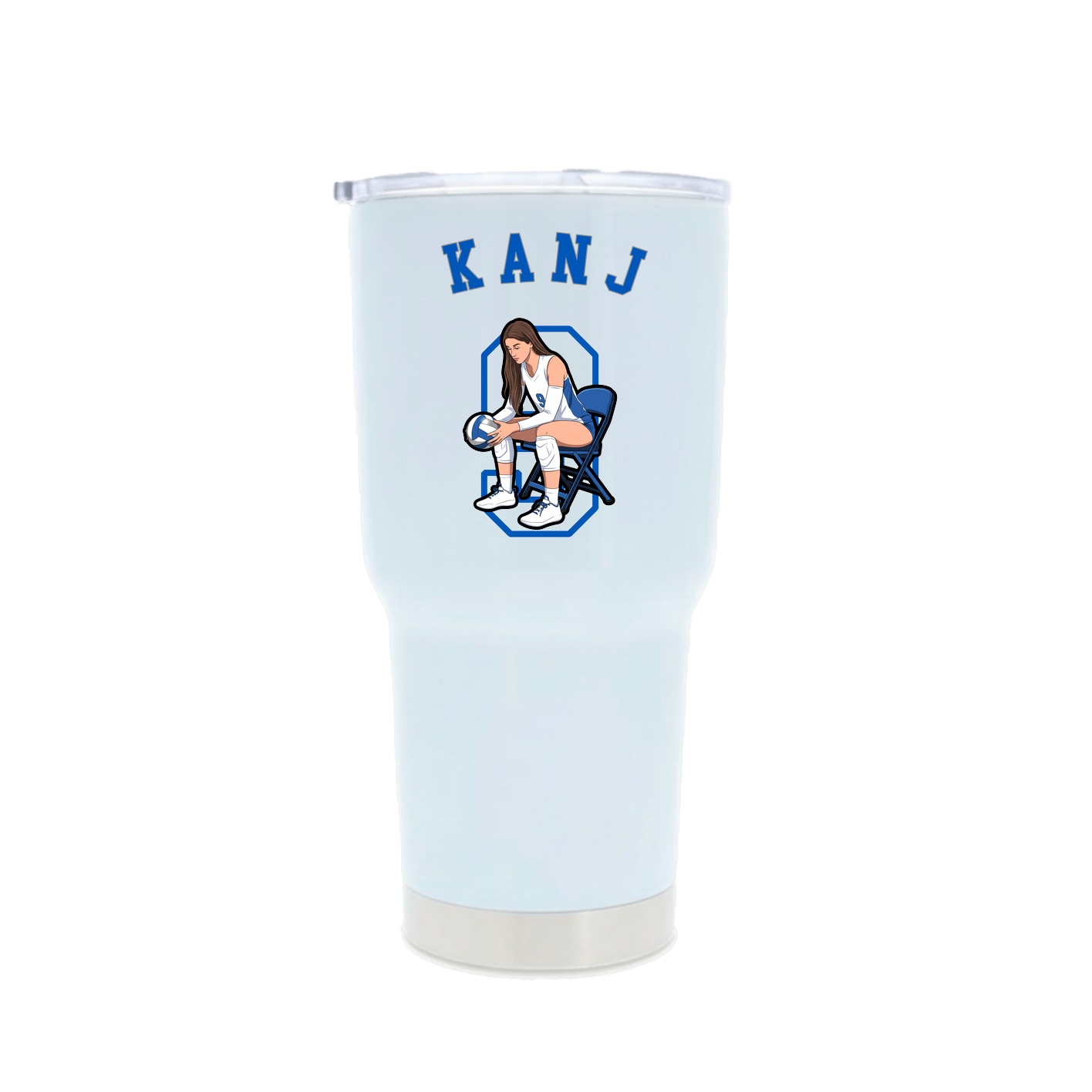 30oz Stainless Steel Tumbler — Shirsey Arch in White