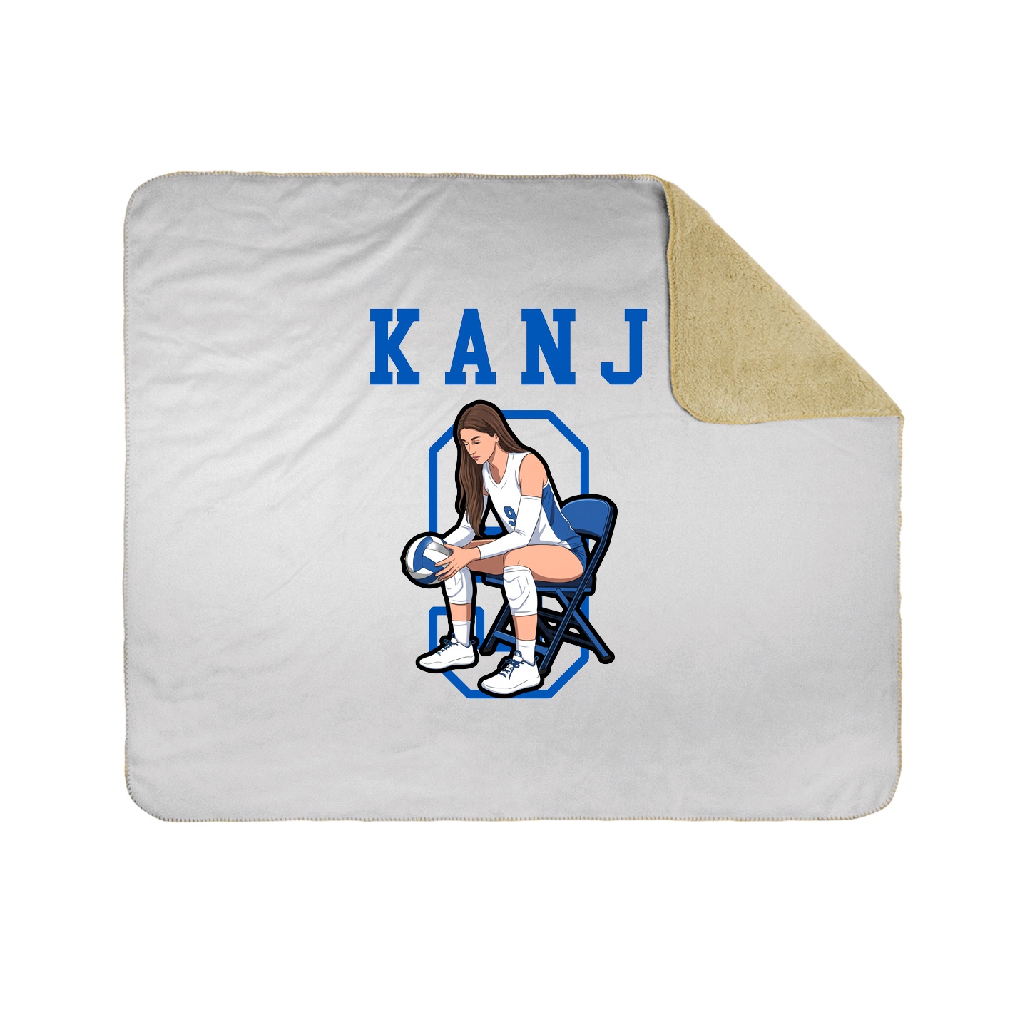 Throw Blanket — Shirsey in White